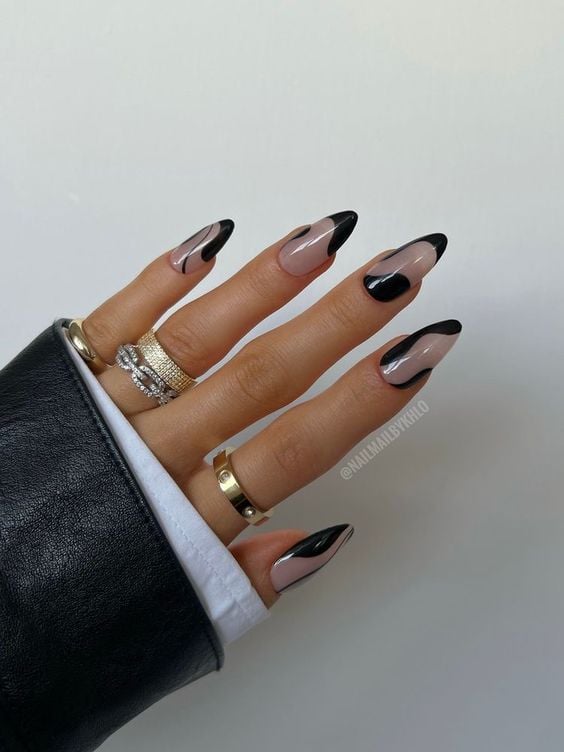 unhas elegantes decoradas