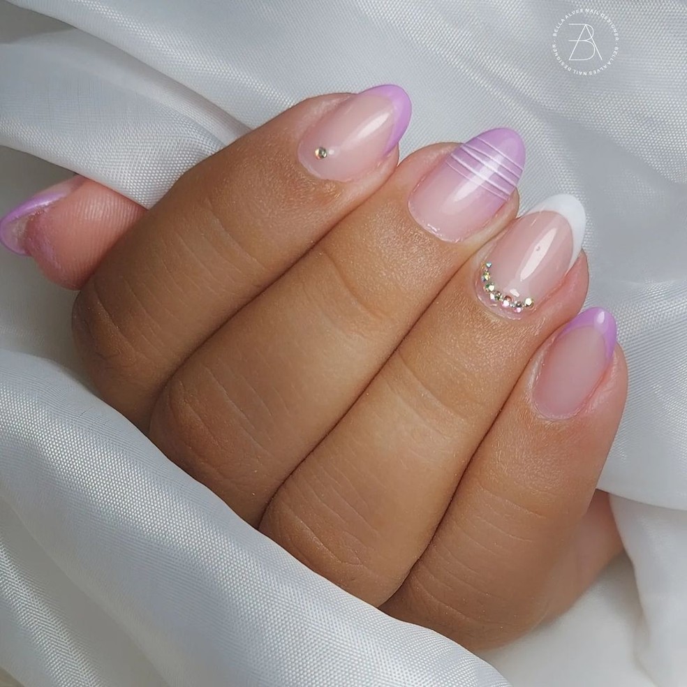 unhas decoradas curtas