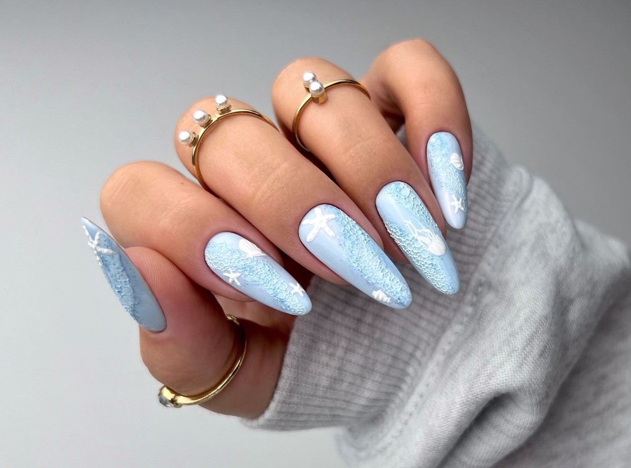 unhas decoradas quadradas