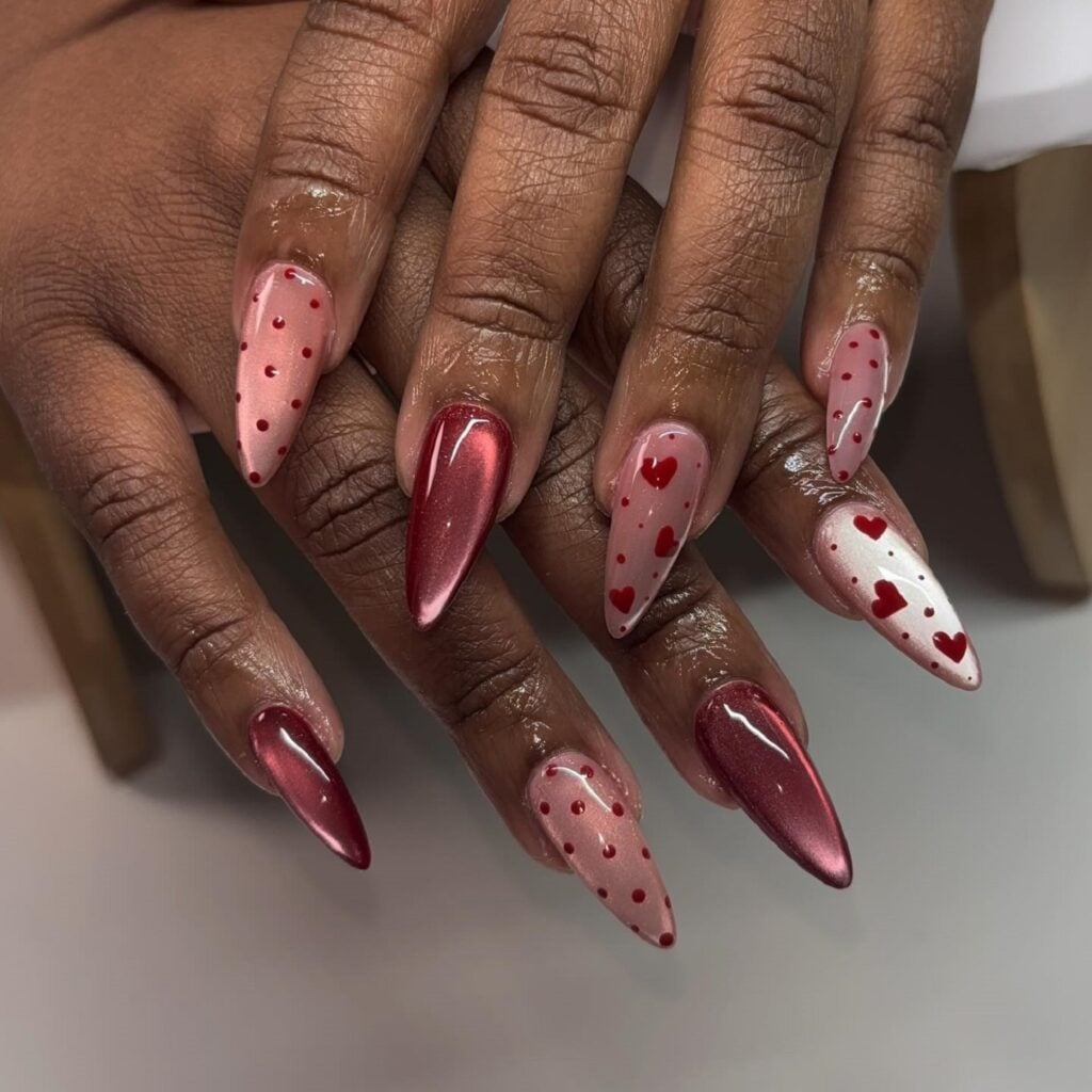 unhas gel milky white formato oval