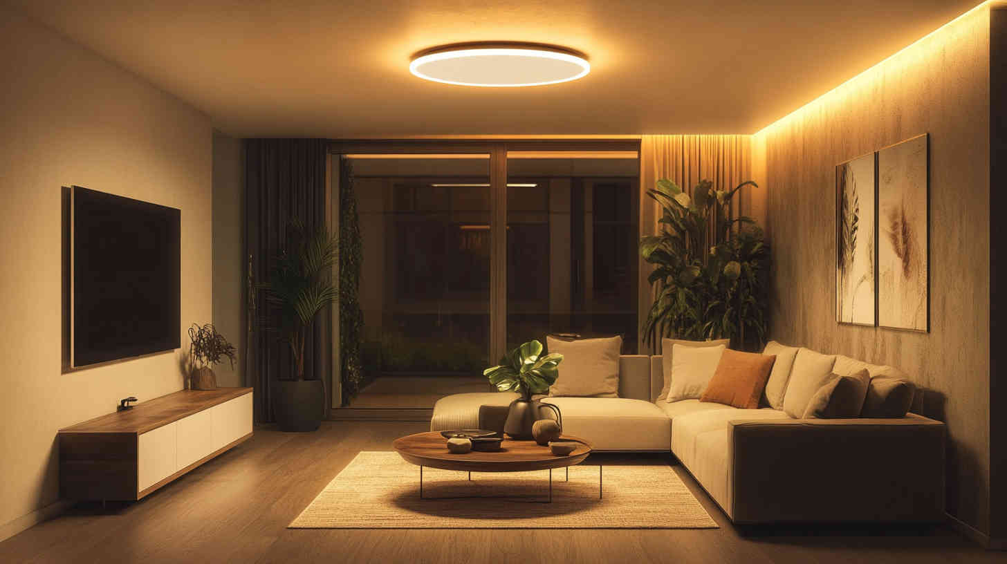 perfil led vs fita led sala de estar