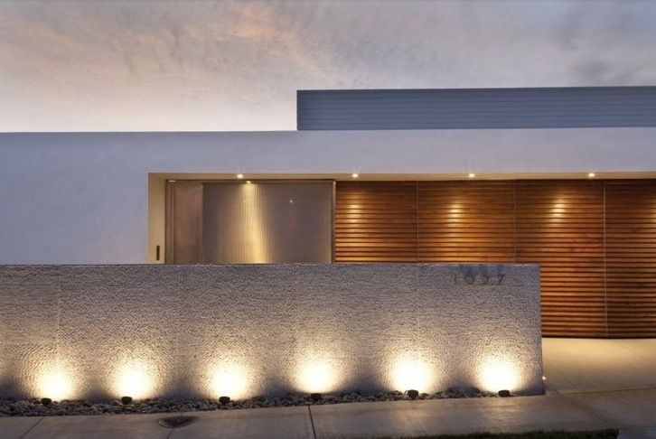 Iluminação de muro externa