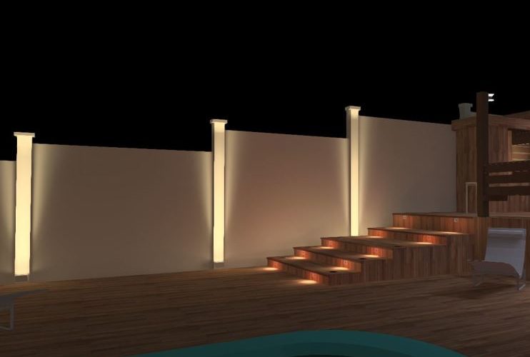 Luminária de muro moderna