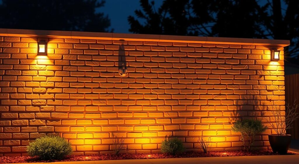 Iluminação de entrada de casa