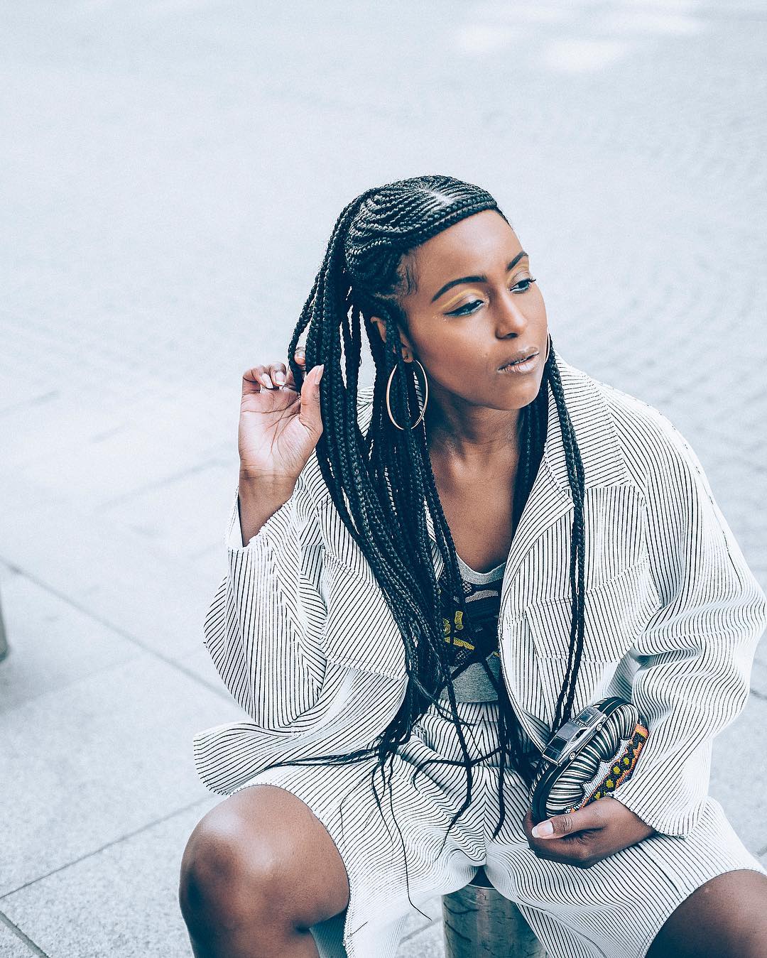 inspiração de tranças box braids para todos os dias