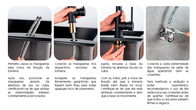 instalar torneira monocomando