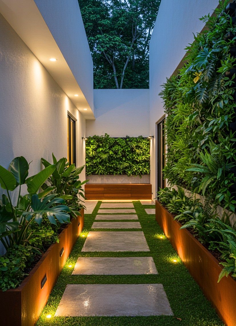 jardim corredor lateral