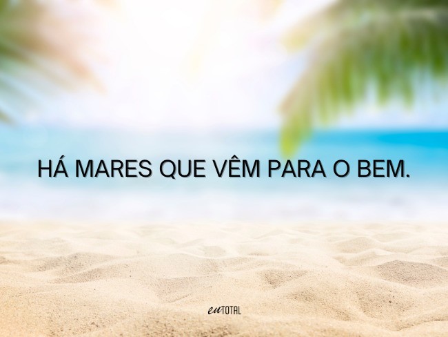 legenda pra foto na praia