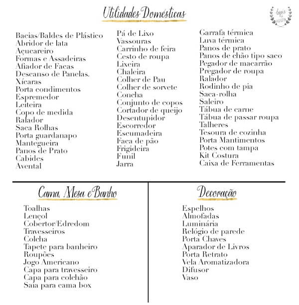 5 ideias de títulos para posts sobre chá de panela:
1. Chá de Panela Essencial: Os Itens Que Não Podem Faltar na Sua Lista
2. Do Básico ao Indispensável: Montando a Lista Perfeita para o Seu Chá de Cozinha
3. Chá de Panela com Estilo: Dicas para Escolher Presentes Funcionais e Bonitos
4. Organizando o Chá de Panela: Passo a Passo para uma Lista de Sucesso
5. Presentes Inteligentes para o Chá de Panela: Economia e Utilidade para a Nova Casa
