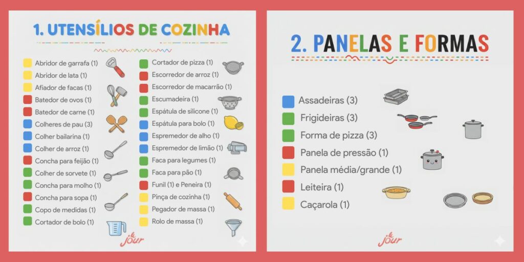 lista para chá de panela