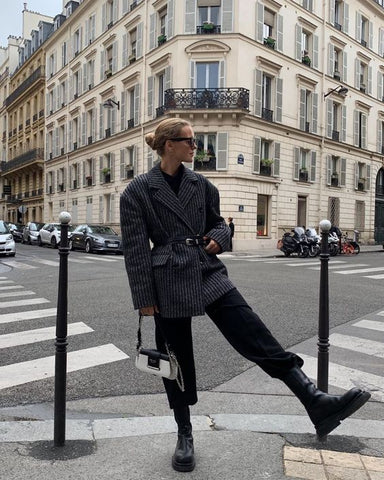 inspiração de looks com blazer oversized feminino