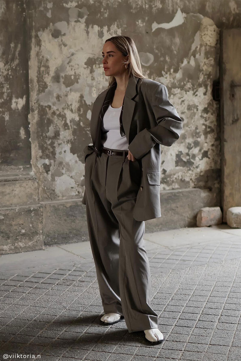 preço blazer oversized de lã