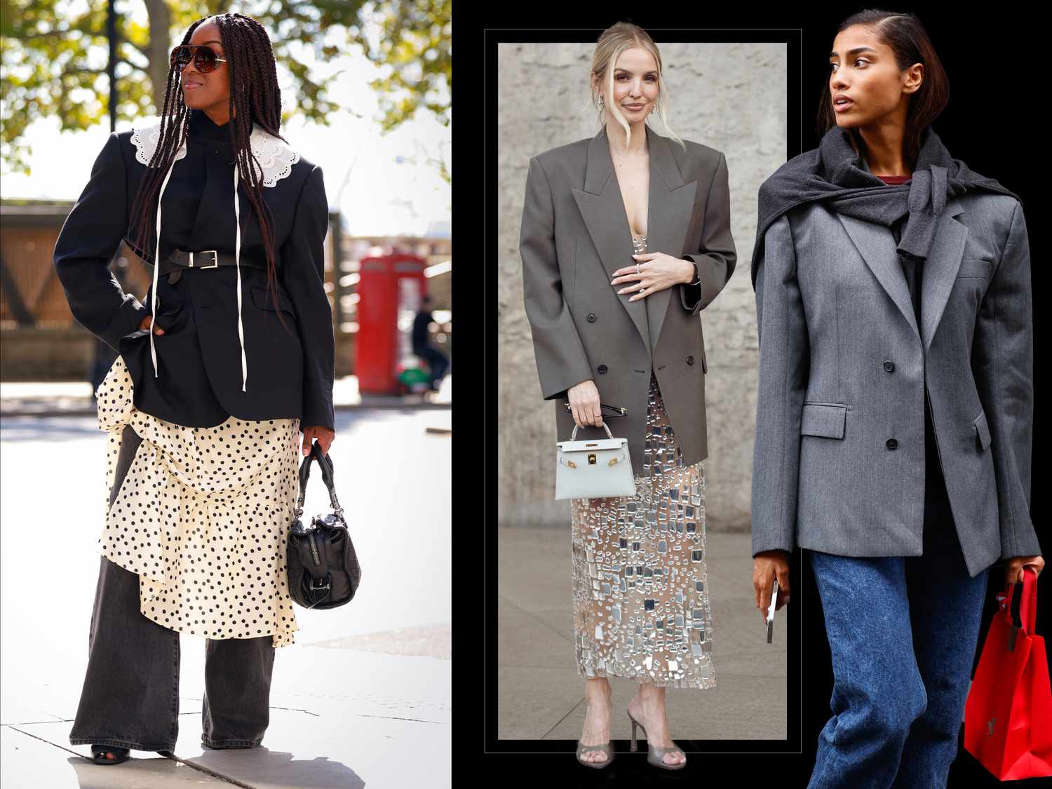 como usar blazer oversized com calça jeans