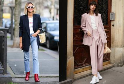 inspiração de looks com blazer oversized feminino