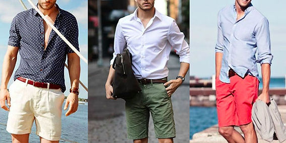 camisa social vs camisa casual com short