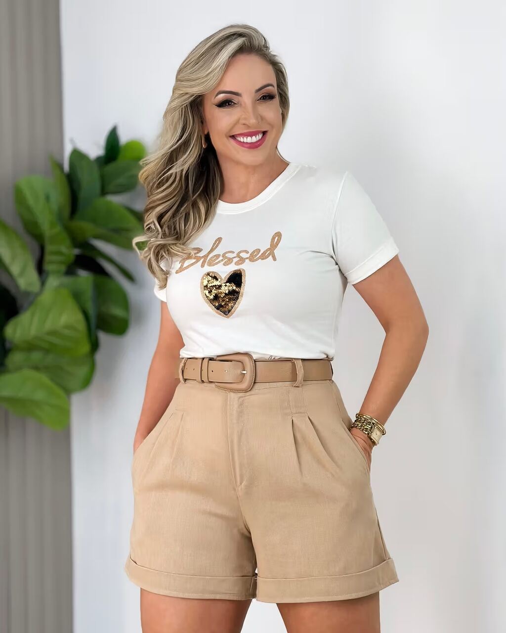 como usar camisa oversized com short jeans