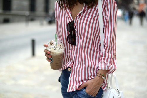 Camisa listrada feminina linho