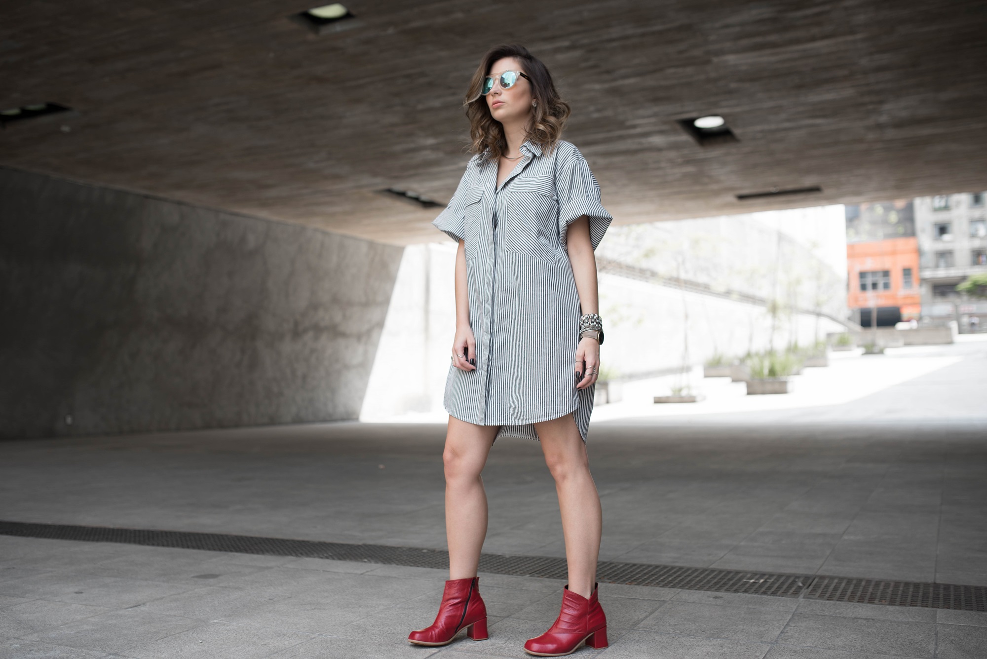 vestido chemise