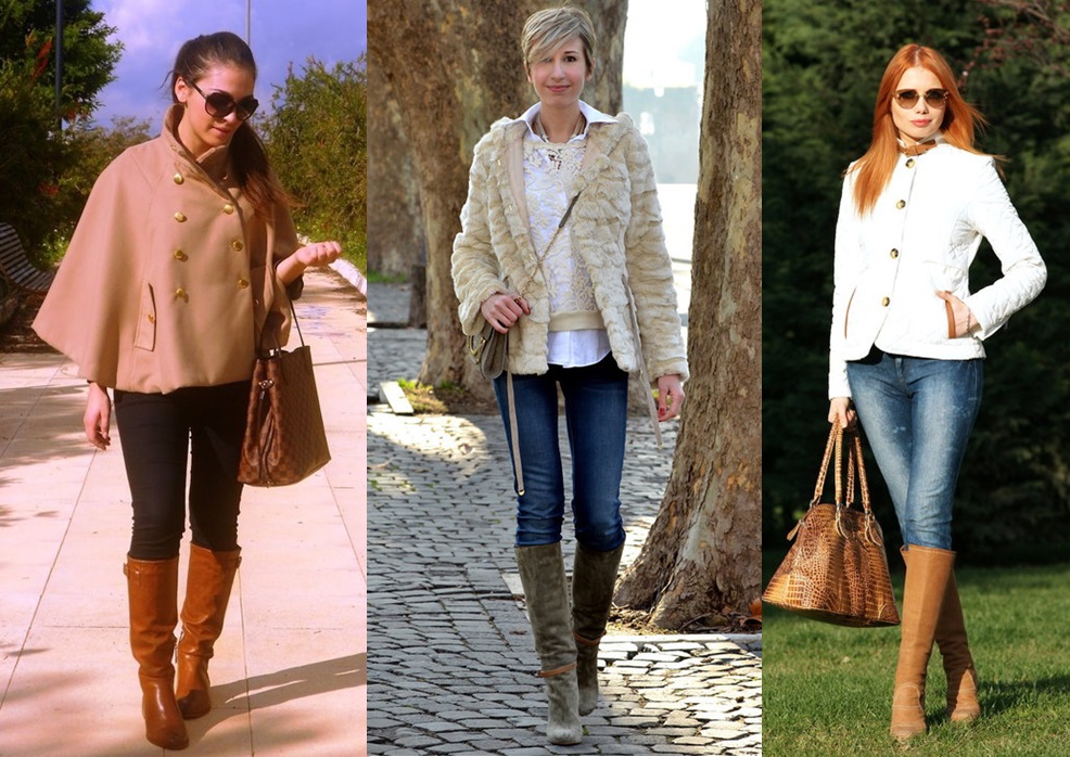 bota bege western