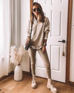 bota bege feminina