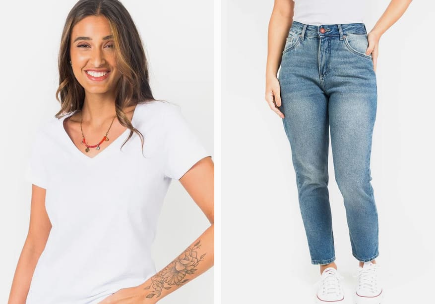 looks com mom jeans