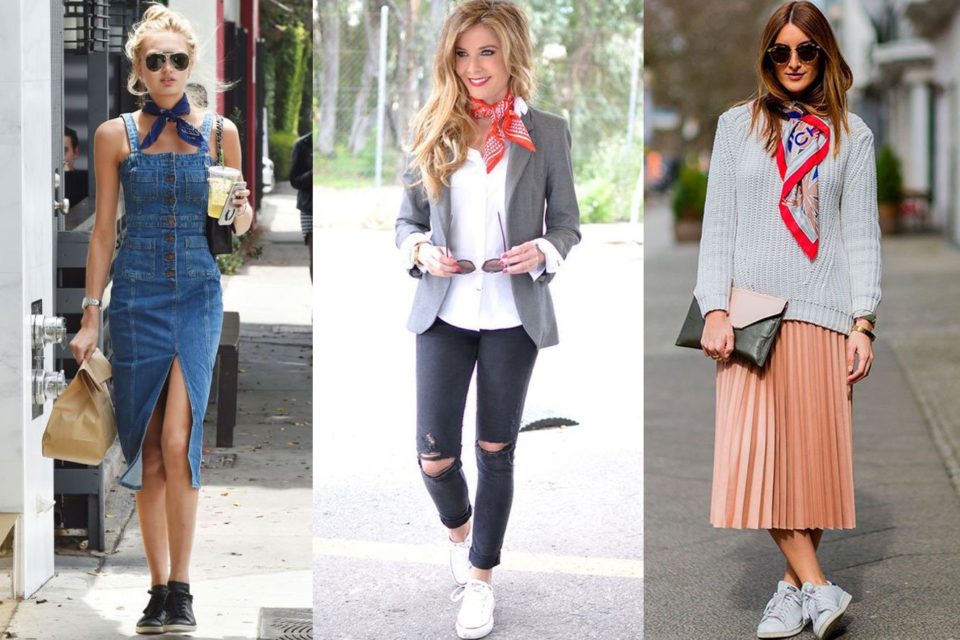looks com lenços de seda
