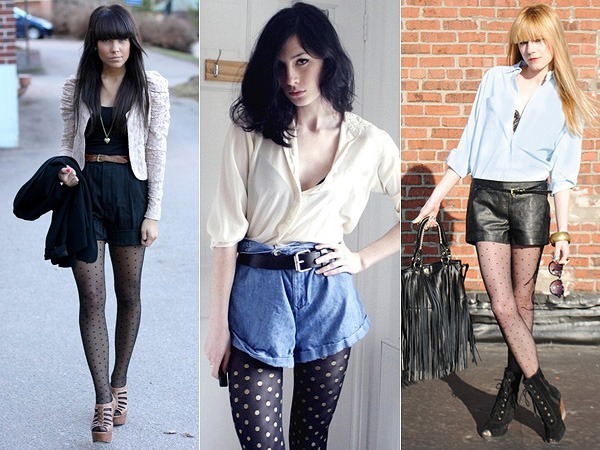 look com meia calça e tênis