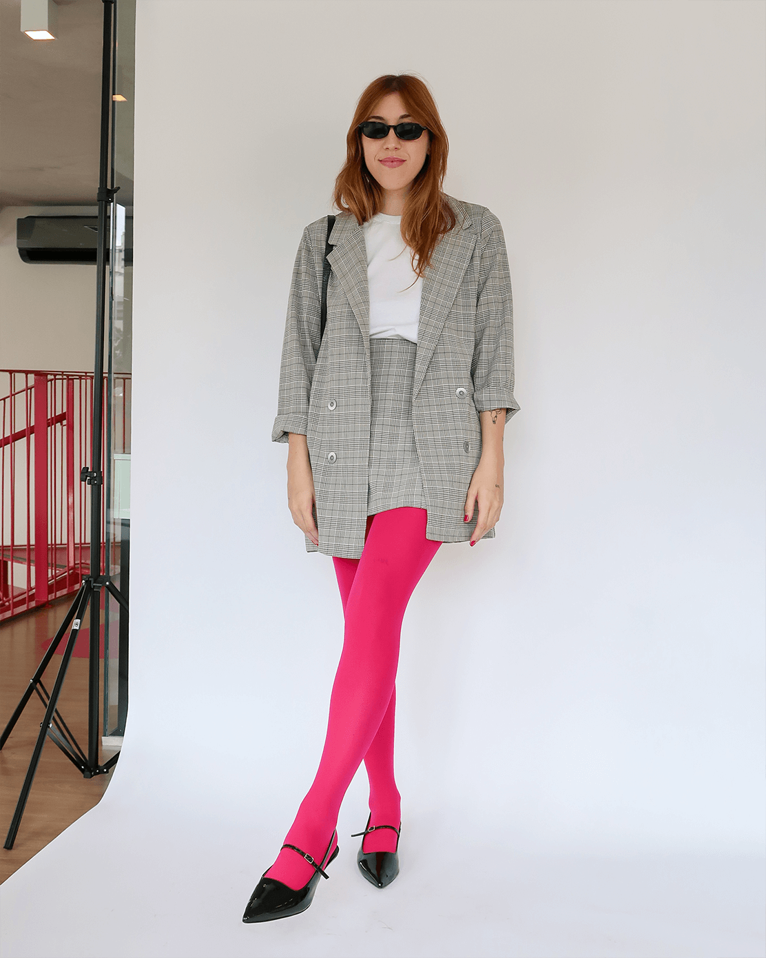 looks com meia calça texturizada