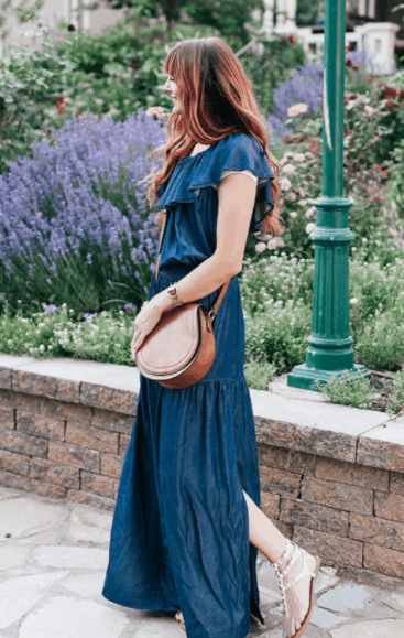 erros comuns ao usar vestido jeans longo e como evitá-los