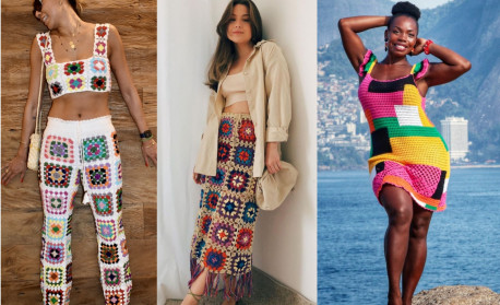 looks com crochê off-white