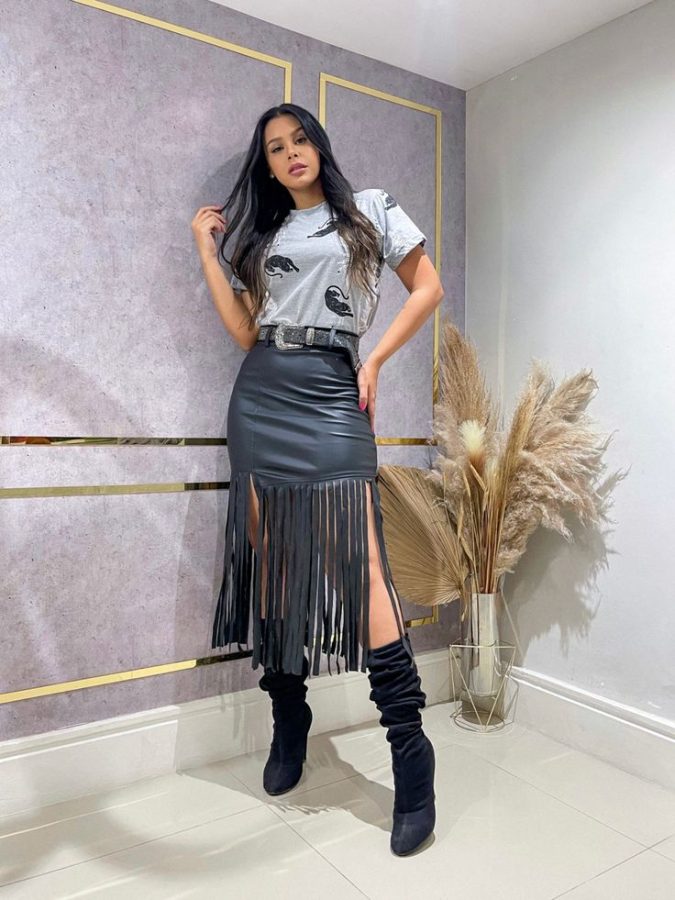 look de show no frio para festival de rock