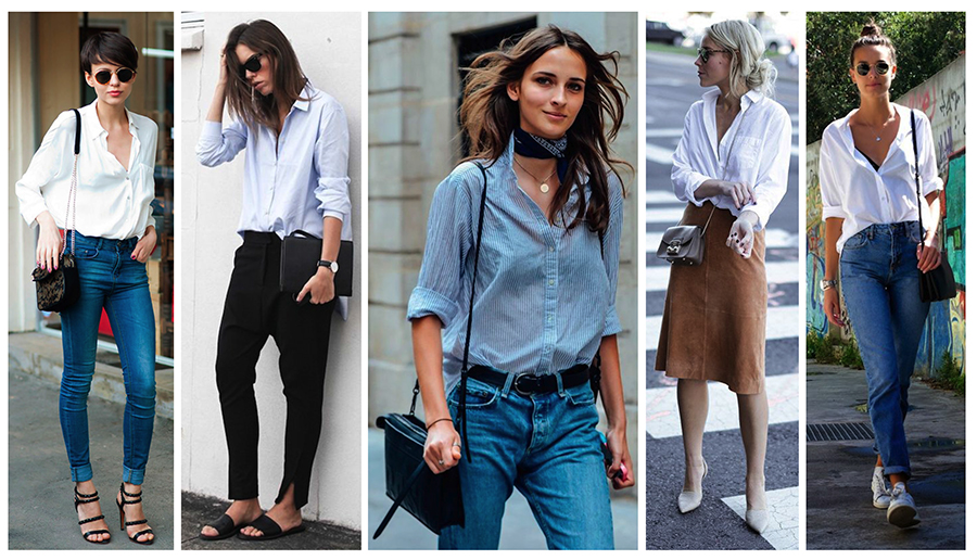 camisa social feminina oversized vs. slim