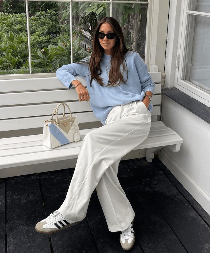 tênis branco look trabalho
