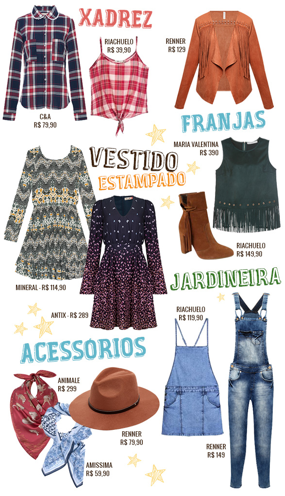 look festa junina tradicional vs moderno