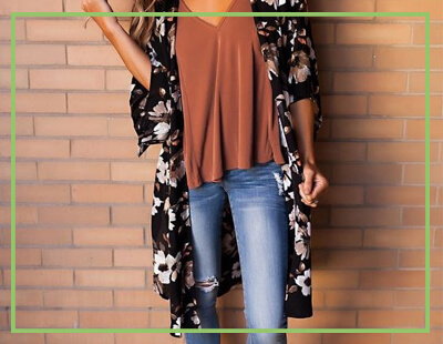 Kimono estampado vs. liso: Qual escolher e como combinar