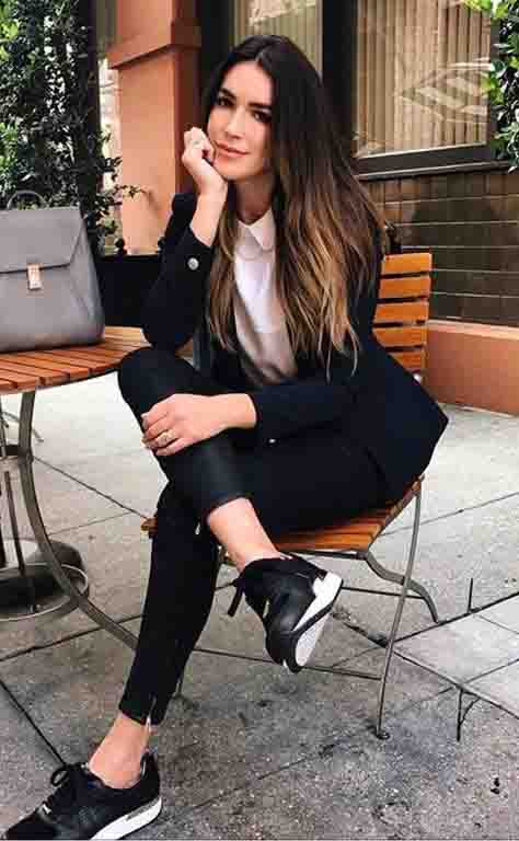 Legging preta estampada