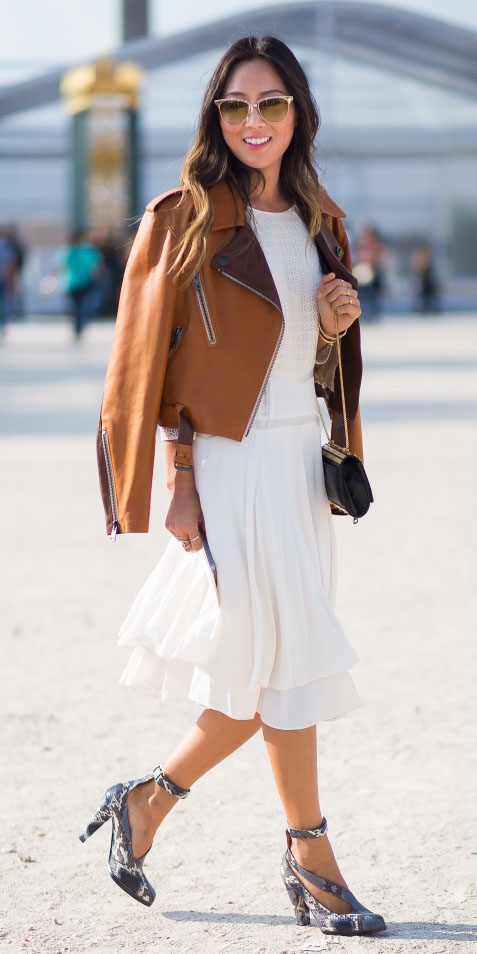 erros ao usar look marrom e branco