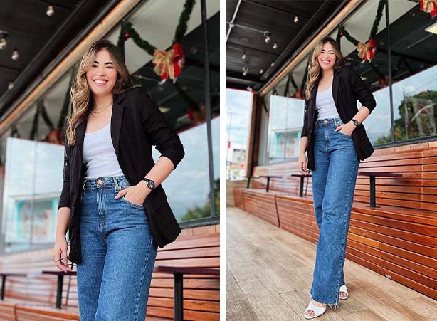roupa para jantar à noite casual