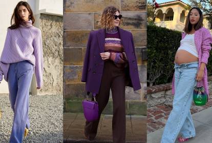 tons de roxo para looks