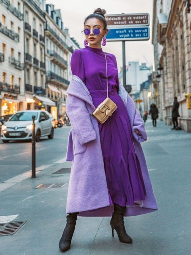 look roxo com verde