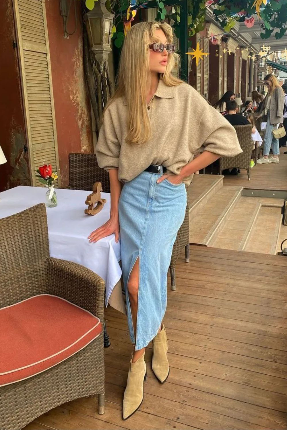 moda outono inverno saia longa bota