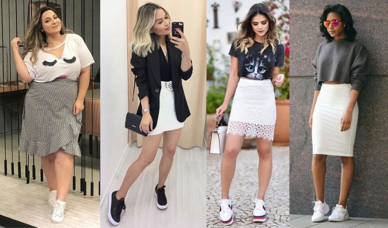 looks com tênis para show de rock inspiração