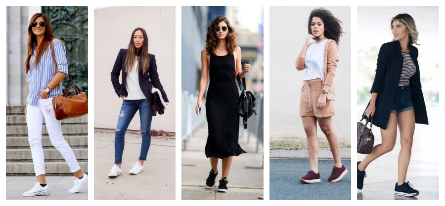 look tenis casual feminino