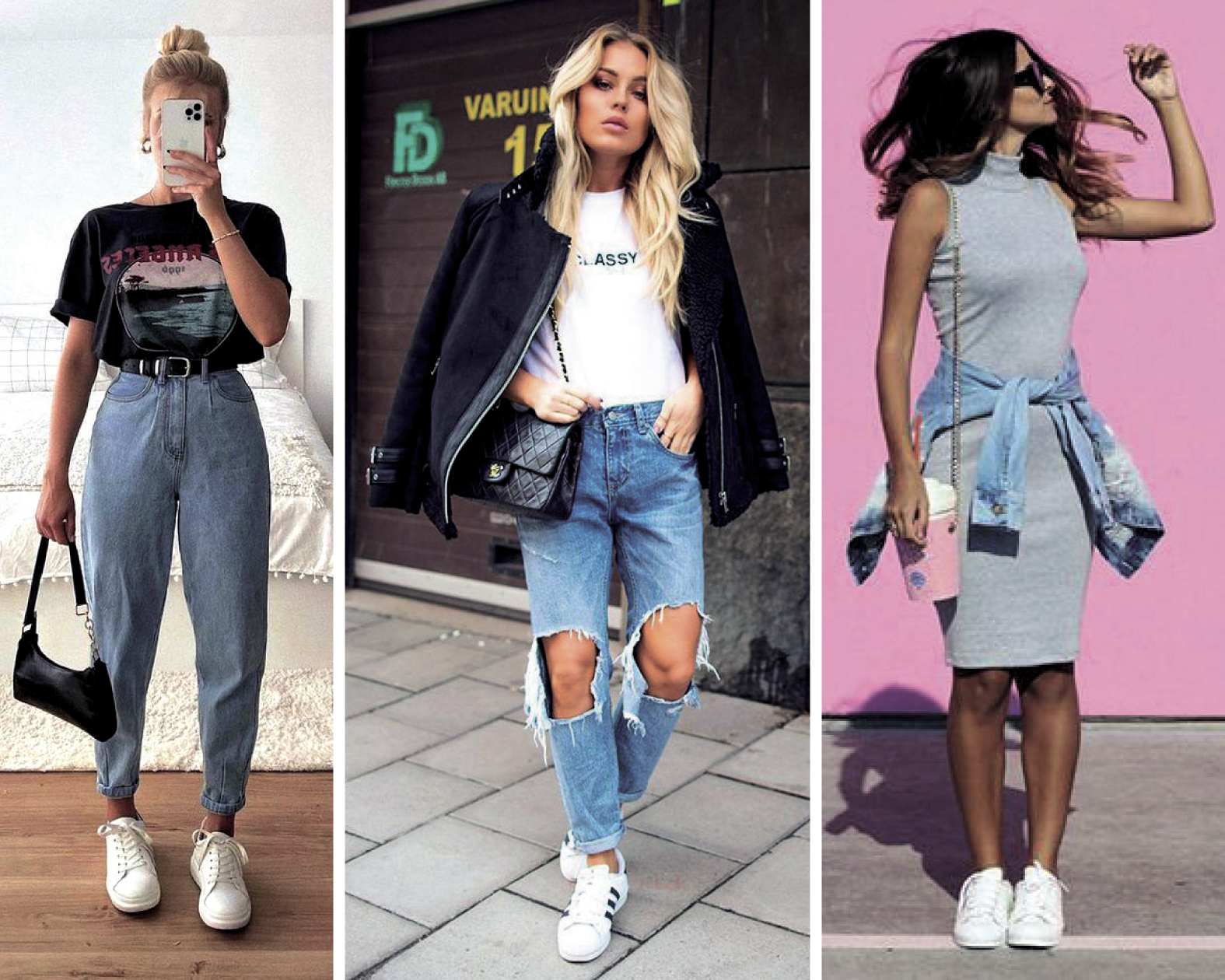 look tenis casual feminino