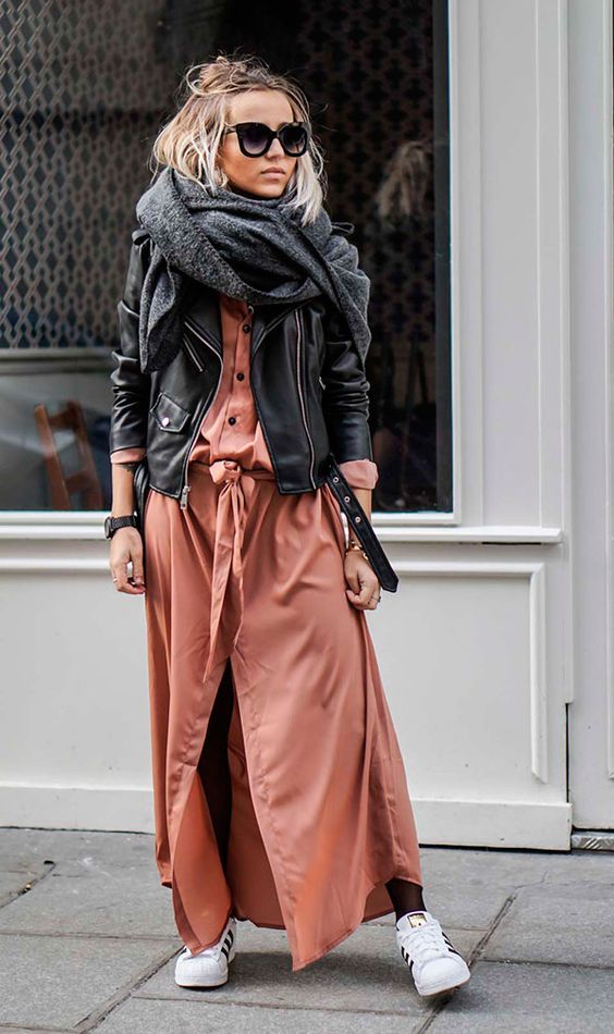 look tenis e vestido