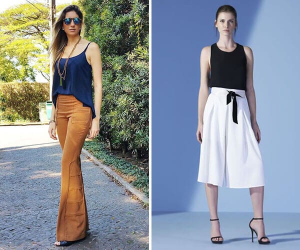 pantalona elegante trabalho