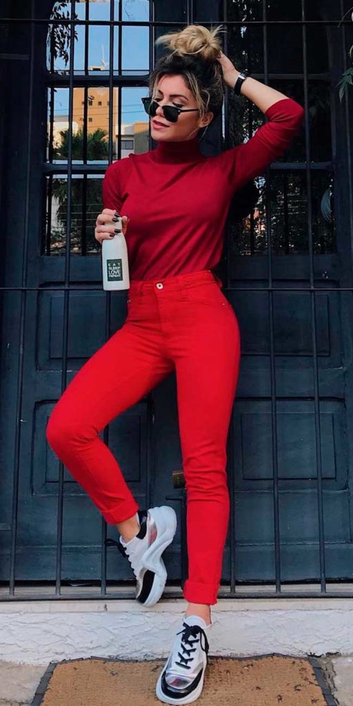 cores que combinam com vermelho