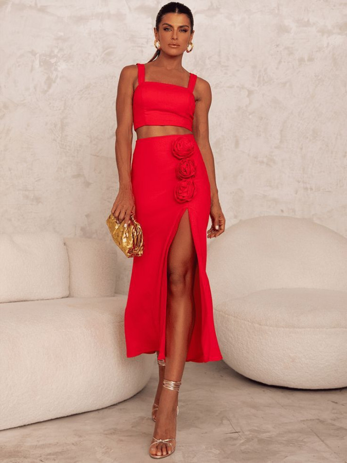 street style vermelho