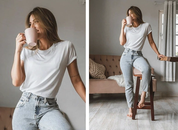 como usar camiseta oversized feminina com cinto