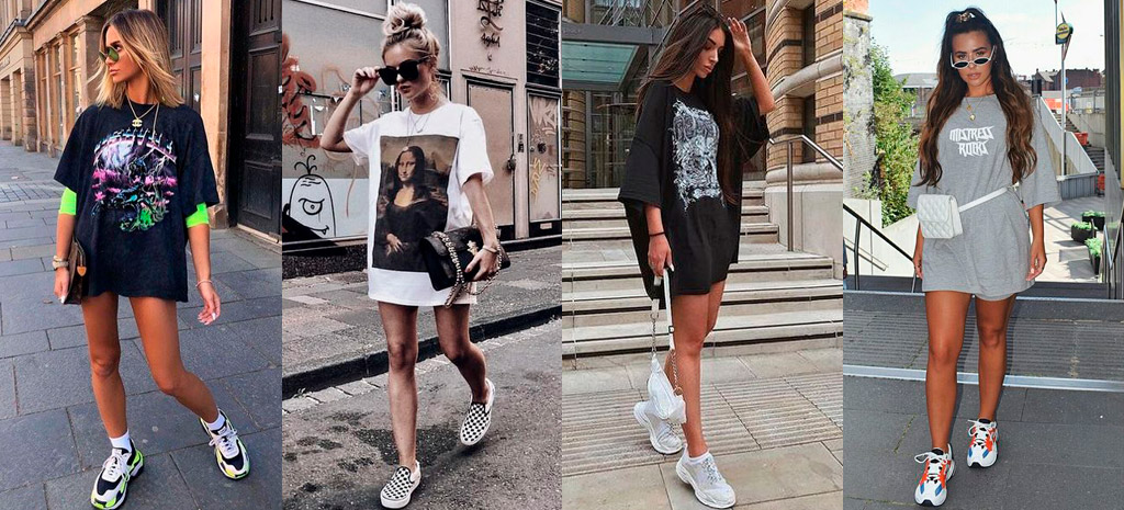 como usar camiseta oversized feminina com cinto